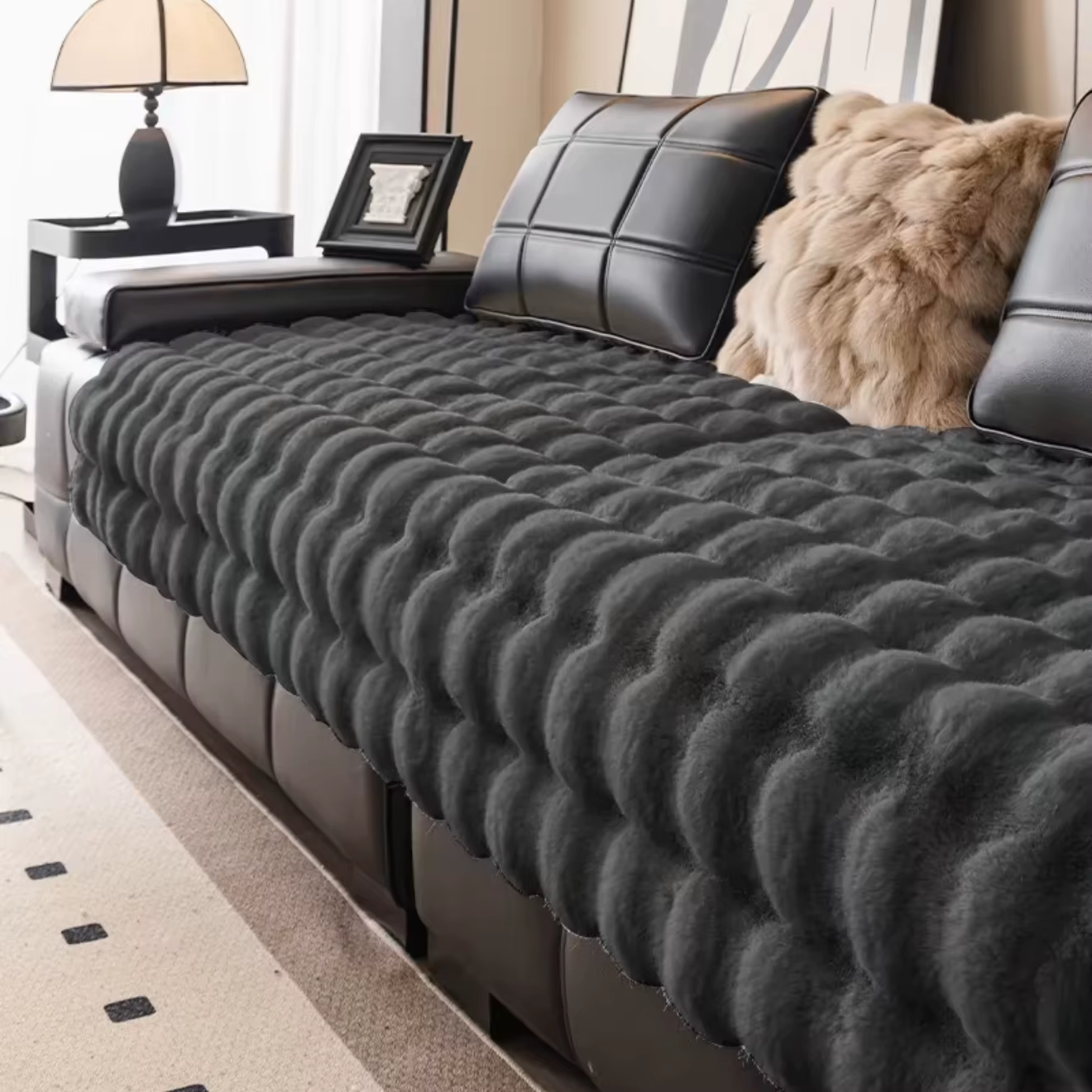 Protector de Sofá Premium Piel de Conejo